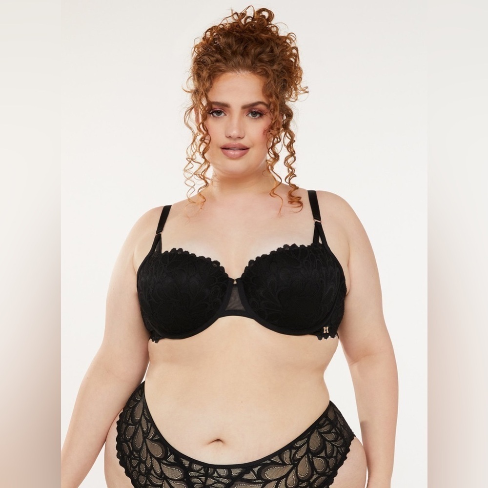 Savage X Fenty "Not Sorry" lightly lined lace balconette bra - Size 38D - NEW